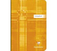 Clairefontaine 36879C - Cahier de vocabulaire, DIN A5 14,8 x 21 cm, ligné avec 1 marge centrale, 90g, 64 pages, couleurs assorties, 1 pièce