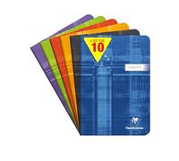Clairefontaine 36879Cpack - Lot 10 Cahiers Vocabulaire A5 64p Ligné 1 Marge