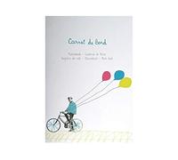Clairefontaine - 36899C - Un Carnet de Bord - 14,8 x 21 cm - Reliure Agrafées - 40 pages - Marges Détachables - Visuel Vélo et Ballons