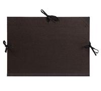 Clairefontaine 37200C - Un carton à dessin fermeture 3 cordons 32x45 cm, Noir