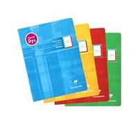 Clairefontaine 37528C Cahier agrafé 17x22 48p DYS 90g assorti