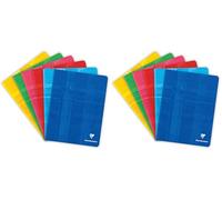 Clairefontaine 3752C - Cahier Agrafé 17x22cm 48p Petits Carreaux 90g (Lot de 2)