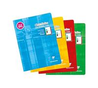 Clairefontaine 37538C Cahier Agrafé - 17x22 - 48p Réglure 4 coloris
