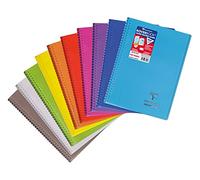 Clairefontaine Cahier à spirale Koverbook A4 160 p. grands carreaux 90 g couverture polypro