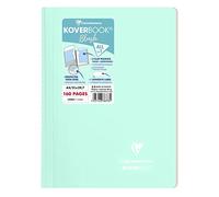 Clairefontaine 376773C Un Cahier à Spirale Koverbook Blush Menthe à l'eau - A4 21x29,7 cm - 160 Pages Lignées - Papier Blanc 90 g - Couverture Polypro Enveloppante