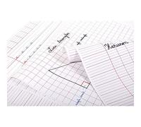 Clairefontaine 383501C - Un paquet de 25 feuilles de papier affiche réglure 60x80 cm 90g, Ecriture DL3mm