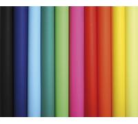 Clairefontaine 384599C - Paquet de 25 Feuilles de Papier Affiche Peinte 90g/m² - Format 60x80cm - Découpage, Ecriture, Collage - Loisirs Créatifs Adultes et Enfants - Coloris Assortis