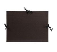 Clairefontaine 38615C - Un carton à dessin 3 rabats fermeture 3 cordons 47x62 cm, Noir