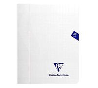 Clairefontaine 393751C Un Cahier Agrafé Mimesys Incolore - 17x22 cm - 48 Pages Grands Carreaux - Papier Blanc 90 g - Couverture Polypro