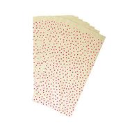 Clairefontaine 394106C - Un Sachet De 50 Pochettes Kraft - 12x24+4,5cm - Motif : Cœurs - Idéal Pour : Confiseries, Bonbons, Livre De Poche, Emballage Cadeaux, Pochette cadeau Kraft