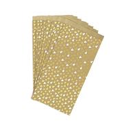 Clairefontaine 394116C - Sachet de 50 pochettes kraft, 16x30+5cm, cœurs