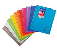 Clairefontaine Cahier à spirale Koverbook A4+ 160 pages détachables petits carreaux papier 90 g