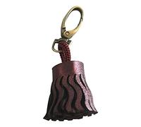 Clairefontaine 400068C - Porte-Clés en Véritable Cuir d'Agneau, Cuirisé Rouge Cerise