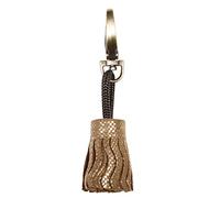 Clairefontaine 410064C - Porte-clés Kleo-Pathra 4x2,5 cm en Véritable Cuir d'Agneau, Or