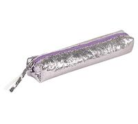 Clairefontaine 410098C Petite Trousse en Cuir Rose effet miroir 19,5x2,5x4