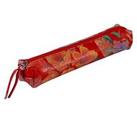 Clairefontaine 410100C Petite Trousse en Cuir Jardin Rouge 19,5x2,5x4 cm