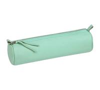 Clairefontaine 410160C Trousse Ronde en Cuir Bleu ciel Ø5,5x22 cm
