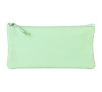 Clairefontaine 410166C Trousse Plate en Cuir Vert pistache 22x11cm