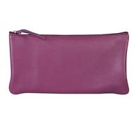Clairefontaine 410169C Trousse Plate en Cuir Violet 22x11cm
