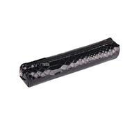 Clairefontaine 410173C Trousse Slim en Cuir façon Python Noir 19,5x2,5x4 cm