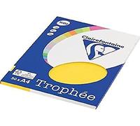 Clairefontaine Papier couleur Jaune Soleil A4 160 g/m² (50 feuilles)