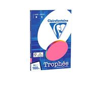 Clairefontaine 4171C Trophée - Mini ReSMA de papier, 50 feuilles, couleur : fuchsia