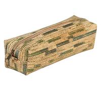 Clairefontaine 420021C - Grande Trousse Rectangulaire en Liège Vegan 21x6x5 cm, Végétal