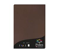 Clairefontaine 4202C - Étui de 50 Feuilles - Format A4 (21x29,7cm) - 120g/m² - Coloris Cacao - Papier d'Invitation Evènements et Correspondance - Gamme Pollen - Papier Premium Lisse