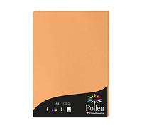 Clairefontaine Papier d'invitation A4 4208C – 120 g/m² – 50 feuilles – Clémentine (Gamme Pollen)