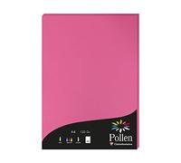 Clairefontaine 4221C - Étui de 50 Feuilles - Format A4 (21x29,7cm) - 120g/m² - Coloris Rose Fuchsia - Papier d'Invitation Evènements et Correspondance - Gamme Pollen - Papier Premium Lisse