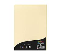 Clairefontaine 4296C - Étui de 50 Feuilles - Format A4 (21x29,7cm) - 120g/m² - Coloris Chamois - Papier d'Invitation Evènements et Correspondance - Gamme Pollen - Papier Premium Lisse