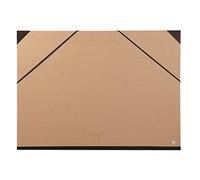 Clairefontaine Carton à dessin 44400C – Kraft brun 52x72 cm – Fermeture à élastiques – Dos toilé