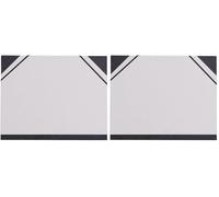 Clairefontaine 44611C - Un carton à dessin fermeture élastiques 26x33 cm, Gris (Lot de 2)