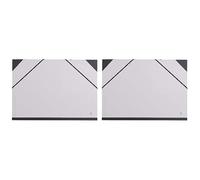 Clairefontaine 44614C - Un carton à dessin fermeture élastiques 32x45 cm, Gris (Lot de 2)