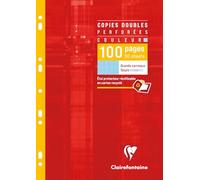 Clairefontaine 4741C - Étui Copies Doubles Bleues A4 100p GC 90g