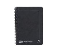 Clairefontaine 4852Z Un Cahier à Spirale Notemakers Europa Noir - A5 14,8x21 cm - 120 Pages Détachables Lignées - Papier Blanc 90 g - Couverture Carte Lustrée