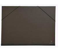 Clairefontaine 48815C - Un carton à dessin 3 rabats avec fermeture élastiques 52x72 cm, Noir