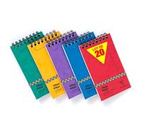 Clairefontaine 4920Z - Lot de 20 Blocs à Spirale en-Tête Minor Pad Europa - 7,6x12,2 cm - 120 Pages Détachables Lignées - Papier Blanc 90 g - Couvertures Carte Lustrée - Couleurs Aléatoires
