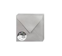 Clairefontaine 50073C Pack 20 Enveloppes gommées 16,5x16,5 cm 120g Argent