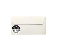 Clairefontaine 5055C - Paquet de 20 Enveloppes Auto-Adhésives - Format DL 11x22cm - 120g/m² - Coloris Gris Perle - Invitation Evènements et Correspondance - Gamme Pollen - Papier Premium Lisse