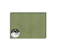 Clairefontaine 5072C - Un Paquet de 20 Enveloppes Gommées - Format C5 16,2x22,9cm - 120g/m² - Coloris Vert Sauge - Invitation Evènements et Correspondance - Gamme Pollen - Papier Premium Lisse