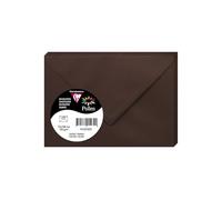 Clairefontaine Enveloppes 5230C – Paquet de 20 Mini 7,5x10 cm Cacao Fermeture gommée 120 g/m²