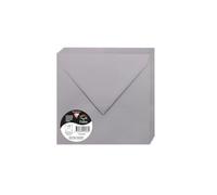 Clairefontaine Enveloppes 5323C gommées carré 16,5x16,5 cm 120g/m² Pack 20 Gris Koala