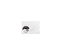 Clairefontaine 54030C - Paquet de 20 Enveloppes Mini Format 7,5x10cm Blanc Irisé - 120g/m² - fermeture gommée - Invitation Evènements et Correspondance - Gamme Pollen - Papier Lisse