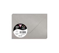 Clairefontaine Enveloppes Pollen 54070C 7,5x10 cm Argent 120 g/m² Fermeture gommée Paquet de 20