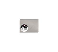 Clairefontaine 54070C - Paquet de 20 Enveloppes Mini Format 7,5x10cm Argent - 120g/m² - Fermeture gommée - Invitation Evènements et Correspondance - Gamme Pollen - Papier Lisse