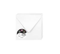 Clairefontaine Enveloppes gommées Pollen 5428C 14 x 14 cm 120 g/m² Blanc - Paquet de 20