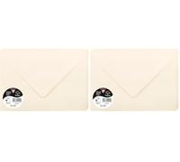 Clairefontaine 5442C Pack 20 Enveloppes gommées C5 120g Ivoire (Lot de 2)