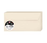 Clairefontaine Enveloppes DL Ivoire 120 g auto-adhésives 11 x 22 cm Lot 20 Pollen papier lisse
