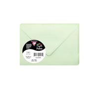 Clairefontaine Enveloppes 5470C Mini 7,5x10 cm Vert - Paquet de 20, 120 g/m², fermeture gommée